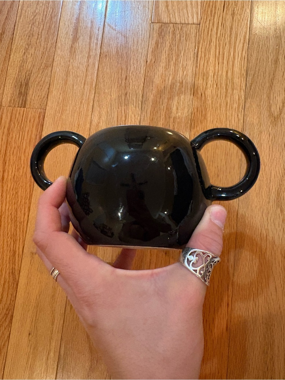 Disney Zak Designs Classic Mickey Mouse Full Face Ear Handles Ceramic 14oz. Mug. - Picture 4 of 4